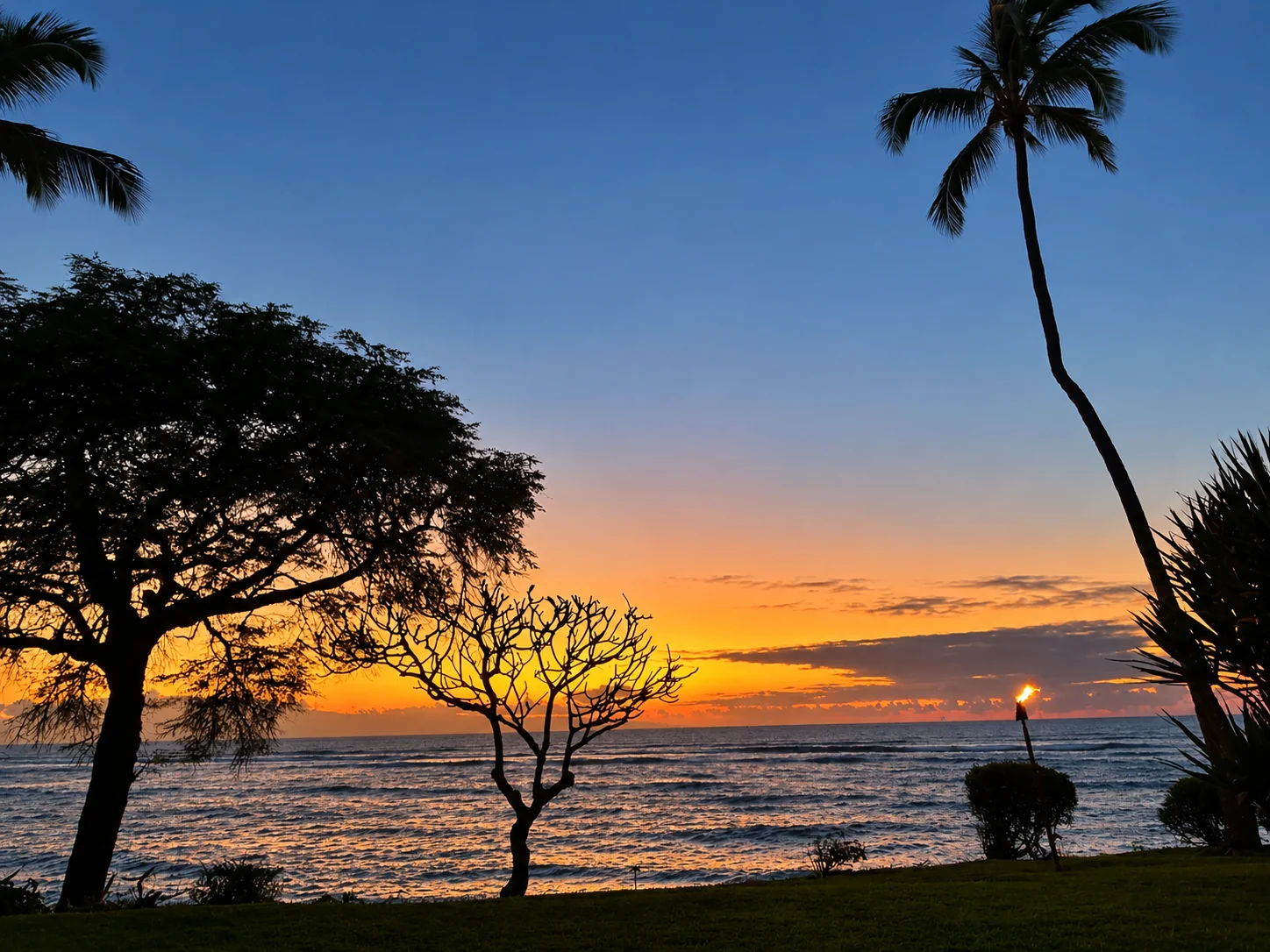 Wide Maui sunset